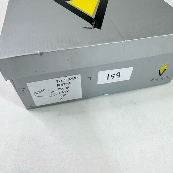 Very Volatile Sandals Womens 8 Black w/Serape Design Slides V Logo Slip On Slide - Picture 7 of 11